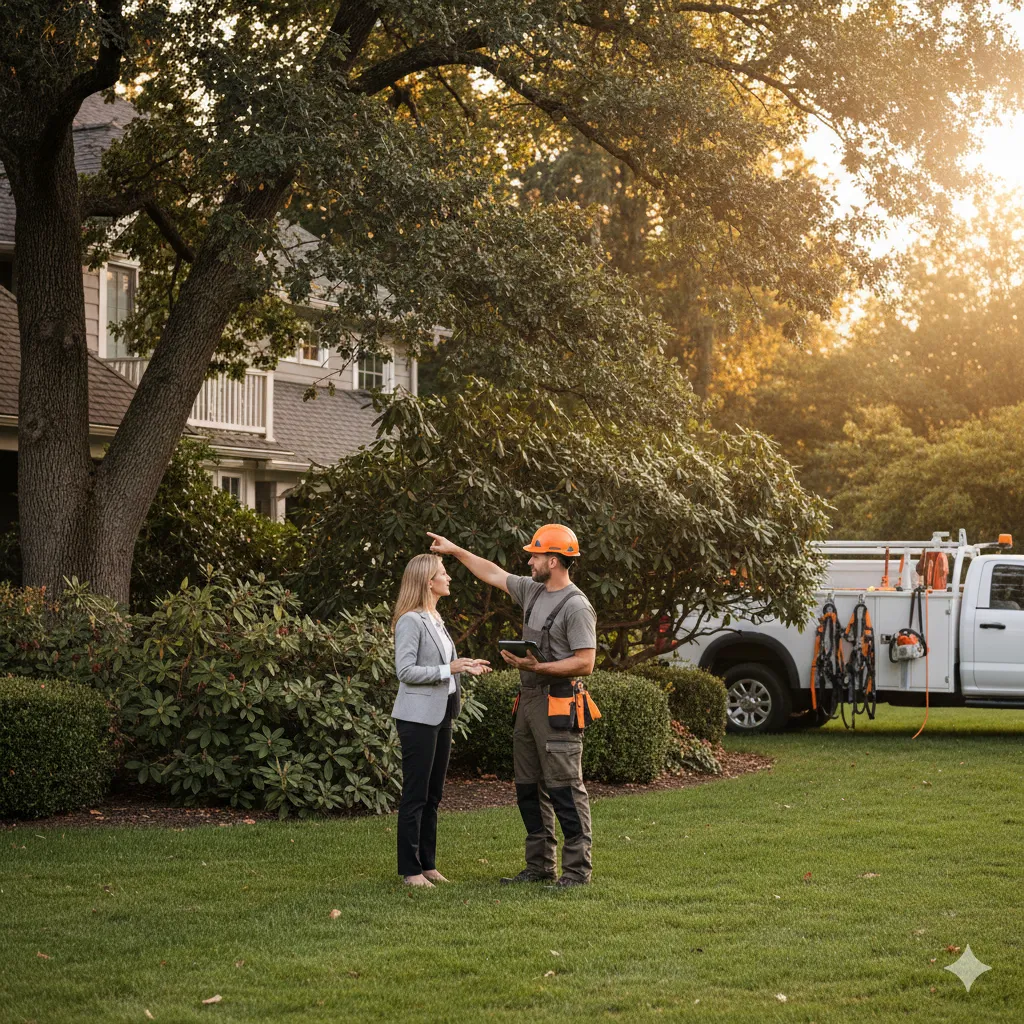 Professional consultation for tree care and bush pruning services